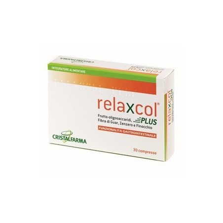 Cristalfarma Relaxcol Plus 30 Compresse - Integratori per regolarità intestinale e stitichezza - 934028794 - Relaxcol - € 19,67