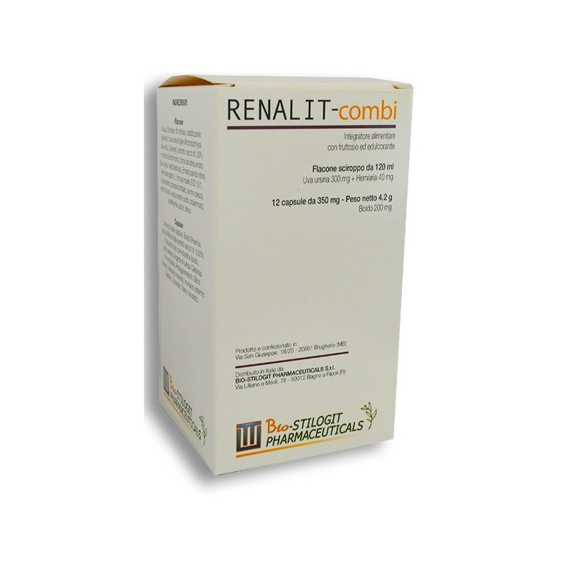 Bio Stilogit Pharmaceutic. Renalit-combi 12 Capsule + Sciroppo 120 Ml - Integratori per apparato uro-genitale e ginecologico ...