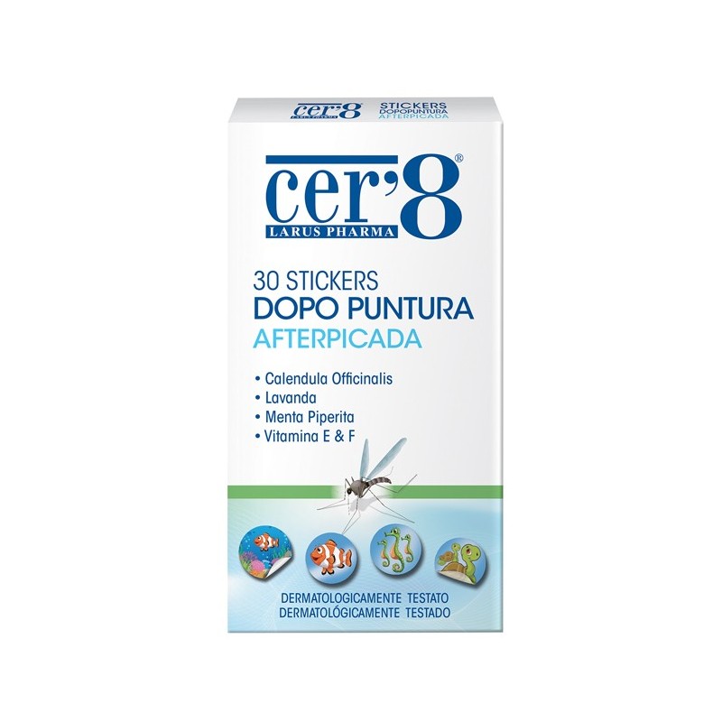 Larus Pharma Cer'8 Stickers Dopo Puntura 30 Pezzi - Insettorepellenti - 943909616 - Cer'8 - € 3,30