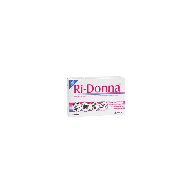 Biodelta Ridonna 30 Capsule - Integratori per ciclo mestruale e menopausa - 906053513 - Biodelta - € 21,00
