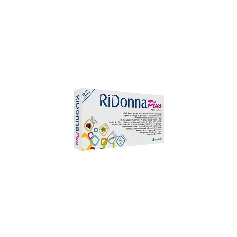 Biodelta Ridonna Plus 30 Compresse - Integratori per ciclo mestruale e menopausa - 943303091 - Biodelta - € 20,56