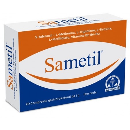 Sametil Integratore per Funzione Psicologica e Stanchezza 20 Compresse - Vitamine e sali minerali - 927106854 - A. B. Pharm -...