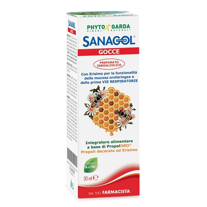 Sanagol Gocce Propoli Estratto Idroalcolico 30 Ml - Integratori e alimenti - 921490189 - Sanagol - € 6,92