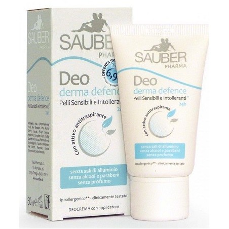 Italsilva Commerciale Sauber Pharma Derma Defence Crema 30 Ml - Deodoranti per il corpo - 925048047 - Sauber - € 5,41