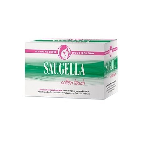 Meda Pharma Saugella Cotton Touch Assorbenti Postpartum - Assorbenti - 934507702 - Saugella - € 7,91