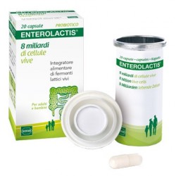 Enterolactis Integratore Di Fermenti Lattici 20 Capsule - Fermenti lattici - 907062362 - Enterolactis - € 9,91