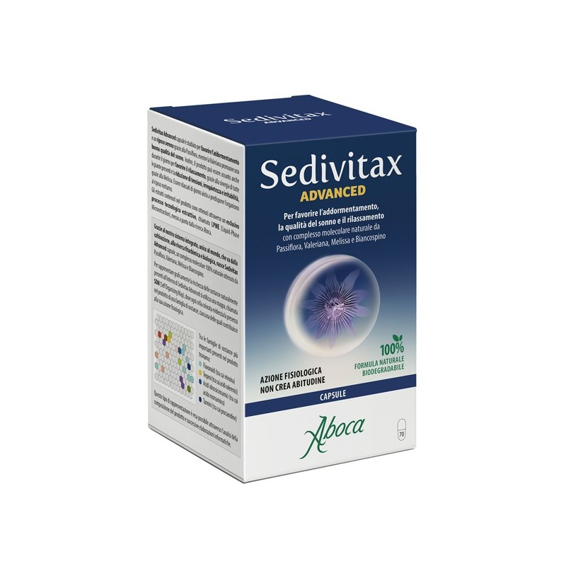 Aboca Sedivitax Advanced 70 Capsule - Integratori per umore, anti stress e sonno - 982473668 - Aboca - € 22,90