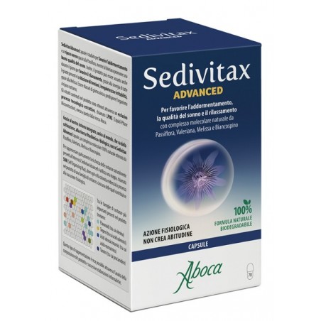 Aboca Sedivitax Advanced 70 Capsule - Integratori per umore, anti stress e sonno - 982473668 - Aboca - € 19,19