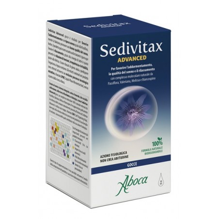 Aboca Sedivitax Advanced Gocce 30 Ml - Integratori per umore, anti stress e sonno - 982473670 - Aboca - € 11,55