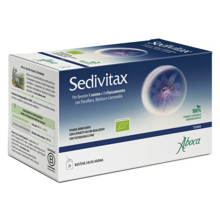 Aboca Sedivitax Tisana 20 Bustine - Integratori per umore, anti stress e sonno - 982473706 - Aboca - € 10,38