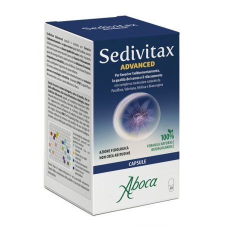 Aboca Sedivitax Advanced 30 Capsule - Integratori per umore, anti stress e sonno - 982909689 - Aboca - € 11,56
