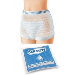 Serenity Mutandina Elastica Rettangolare A Rete Xxl 3 Pezzi - Rimedi vari - 906770565 - Serenity - € 5,67