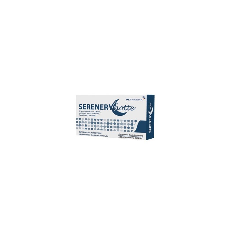 Pl Pharma Serenerv Notte 40 Compresse 0,8 Mg Pl Pharma - 1
