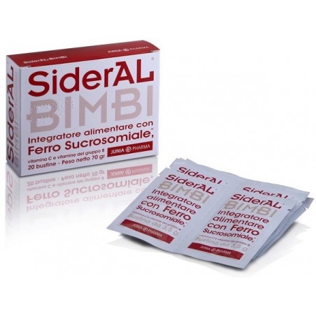 Junia Pharma Sideral Bimbi 20 Bustine - Vitamine e sali minerali - 905420384 - Sideral - € 20,34