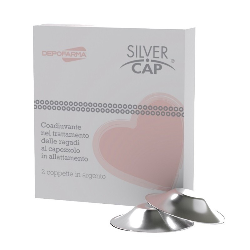 Depofarma Silver Cap Coppette In Argento Copri Capezzoli Per Allattamento 2 Pezzi - Coppette assorbilatte e paracapezzoli - 9...
