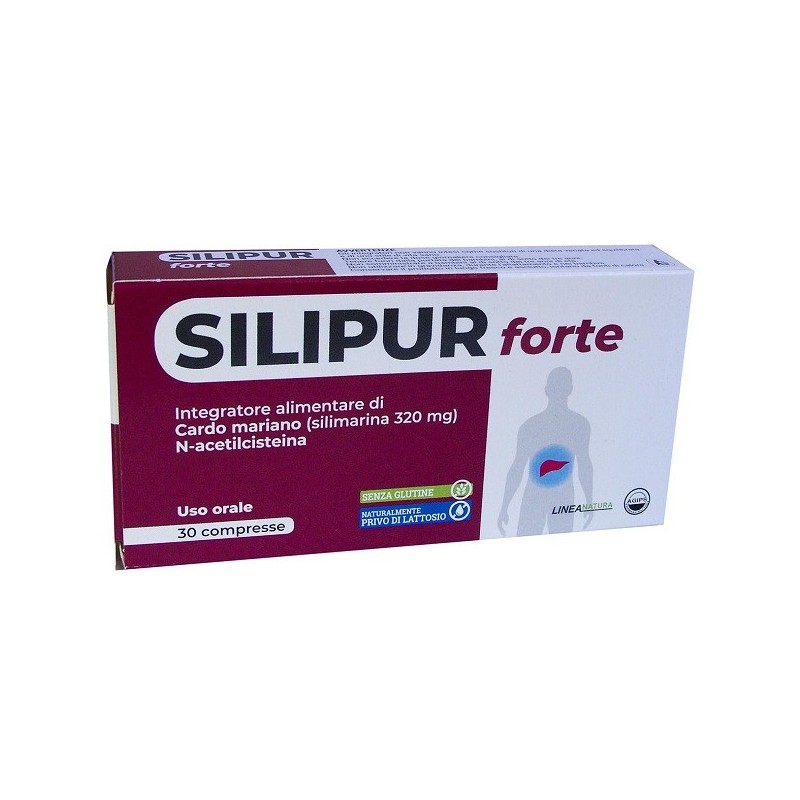 Agips Farmaceutici Silipur Forte 30 Compresse - Integratori drenanti e pancia piatta - 976260101 - Agips Farmaceutici - € 13,53