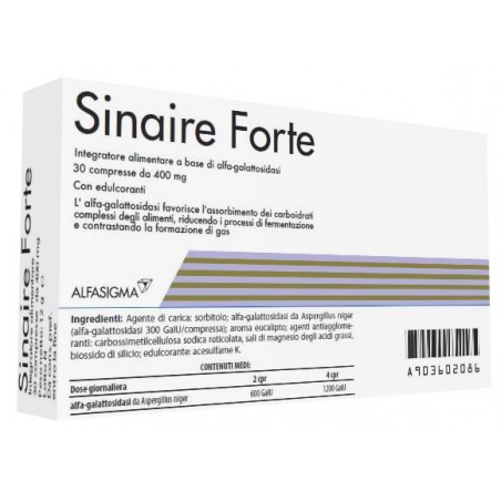 Sinaire Forte Riduzione Gas e Gonfiore 30 Compresse Alfasigma - 1 Sinaire Forte Riduzione Gas e Gonfiore 30 Compresse Alfasigma - 1