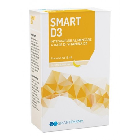 Smartfarma Smart D3 Gocce 15 Ml Gusto Banana Smartfarma - 1 Smartfarma Smart D3 Gocce 15 Ml Gusto Banana Smartfarma - 1