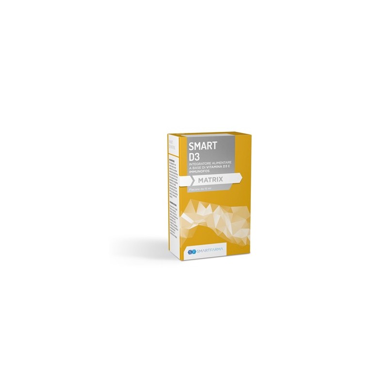 Smartfarma Smart D3 Matrix Gocce 15 Ml - Vitamine e sali minerali - 974989271 - Smartfarma - € 13,93