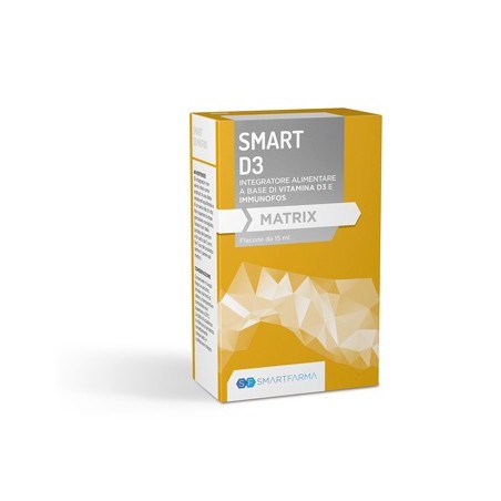 Smartfarma Smart D3 Matrix Gocce 15 Ml - Vitamine e sali minerali - 974989271 - Smartfarma - € 14,40