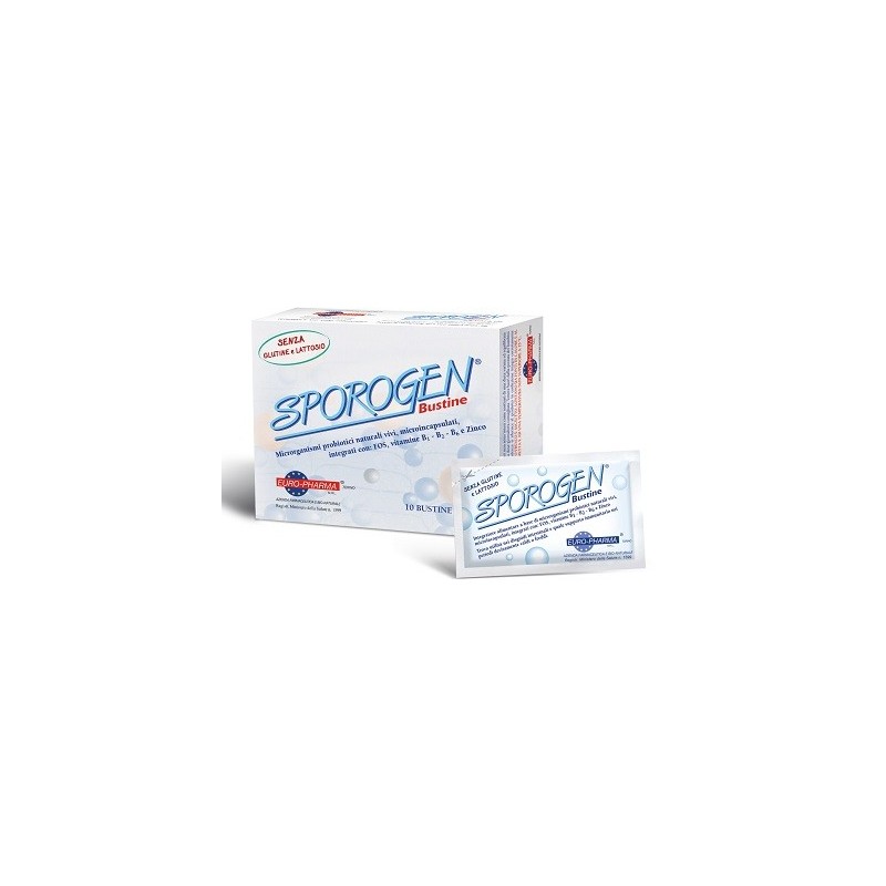 Euro-pharma Sporogen 10 Bustine - Integratori per dimagrire ed accelerare metabolismo - 973256807 - Euro-pharma - € 14,74