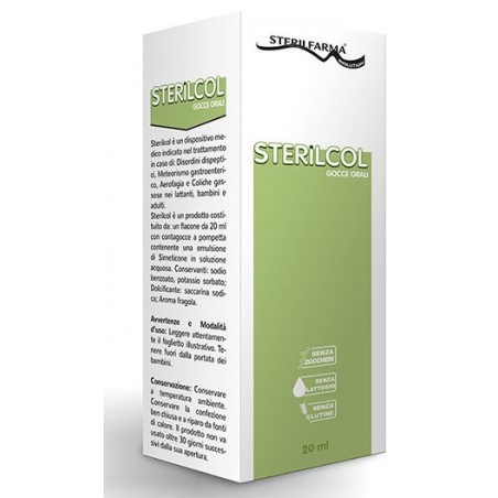 Sterilfarma Sterilcol Gocce Orali Sospensione Gastrofunzionale Flaconcino 20 Ml - Colon irritabile - 925012736 - Sterilfarma ...