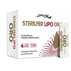 Sterilfarma Sterilfer Lipo Oro 20 Bustine - Integratori di sali minerali e multivitaminici - 927038113 - Sterilfarma