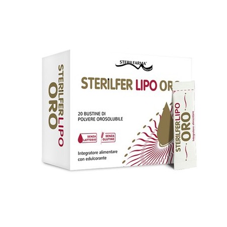 Sterilfarma Sterilfer Lipo Oro 20 Bustine Sterilfarma - 1 Sterilfarma Sterilfer Lipo Oro 20 Bustine Sterilfarma - 1