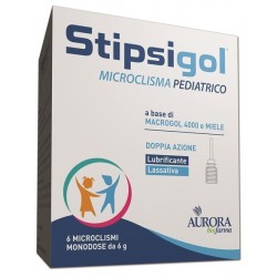 Aurora Biofarma Stipsigol Microclisma Pediatrico 6 X 6 G - Colon irritabile - 978963142 - Aurora Biofarma - € 12,86