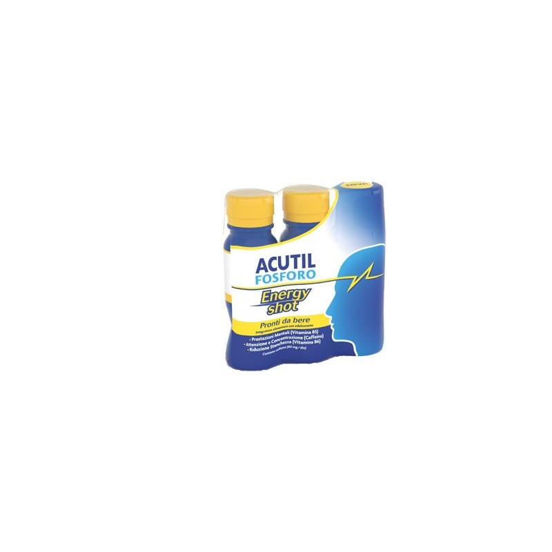 Acutil Fosforo Energy Shot 3 X 60 Ml - Integratori per concentrazione e memoria - 973605239 - Acutil - € 5,50