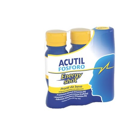 Acutil Fosforo Energy Shot 3 X 60 Ml - Integratori per concentrazione e memoria - 973605239 - Acutil - € 5,50