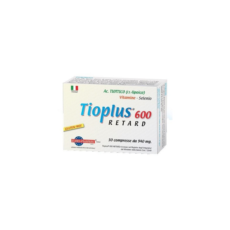 Euro-pharma Tioplus 600 Retard 30 Compresse - Pelle secca - 972735930 - Euro-pharma - € 25,12