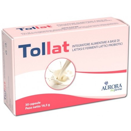 Aurora Biofarma Tollat 30 Capsule - Integratori di fermenti lattici - 977631389 - Aurora Biofarma - € 18,06