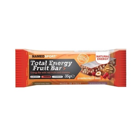 Namedsport Total Energy Fruit Bar Cranberry & Nuts 35 G - Rimedi vari - 971926148 - Namedsport - € 2,03
