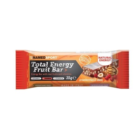 Namedsport Total Energy Fruit Bar Cranberry & Nuts 35 G Namedsport - 1 Namedsport Total Energy Fruit Bar Cranberry & Nuts 35 G Namedsport - 1