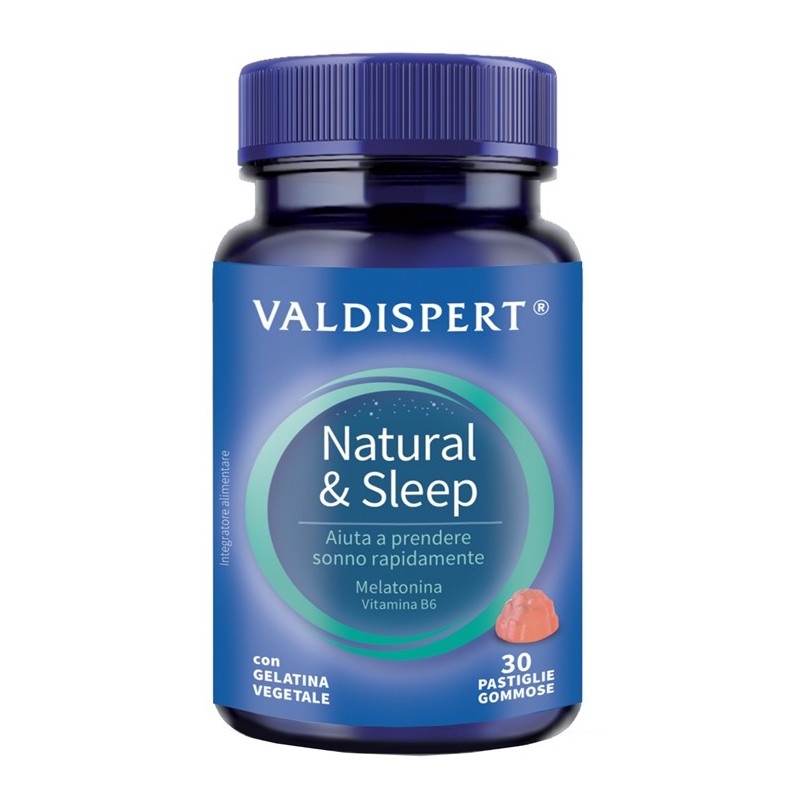 Vemedia Pharma Valdispert Natural&sleep 30 Pastiglie Gommose - Integratori per umore, anti stress e sonno - 982441103 - Valdi...