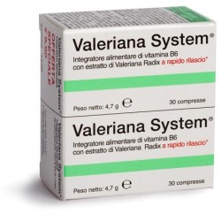Sanifarma Valeriana System 30 Compresse + 30 Compresse - Integratori per umore, anti stress e sonno - 903982092 - Sanifarma -...