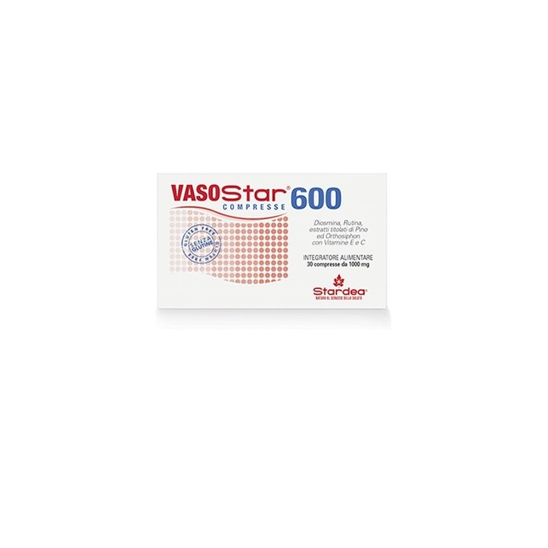 Stardea Vasostar 600 30 Compresse 1.000 Mg - Circolazione e pressione sanguigna - 926501038 - Stardea - € 21,61
