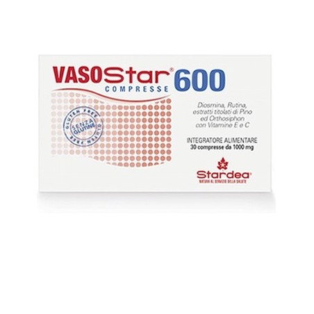 Stardea Vasostar 600 30 Compresse 1.000 Mg - Circolazione e pressione sanguigna - 926501038 - Stardea - € 19,54