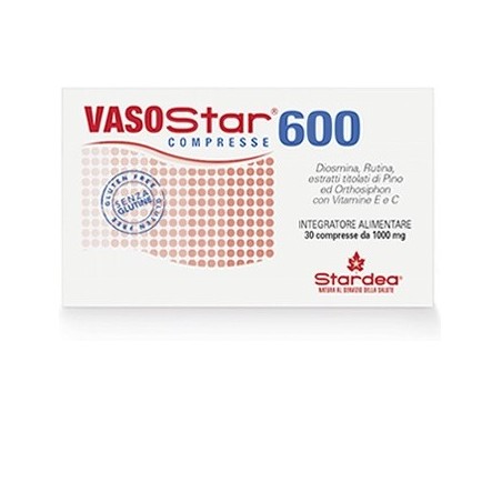 Stardea Vasostar 600 30 Compresse 1.000 Mg - Circolazione e pressione sanguigna - 926501038 - Stardea - € 21,61