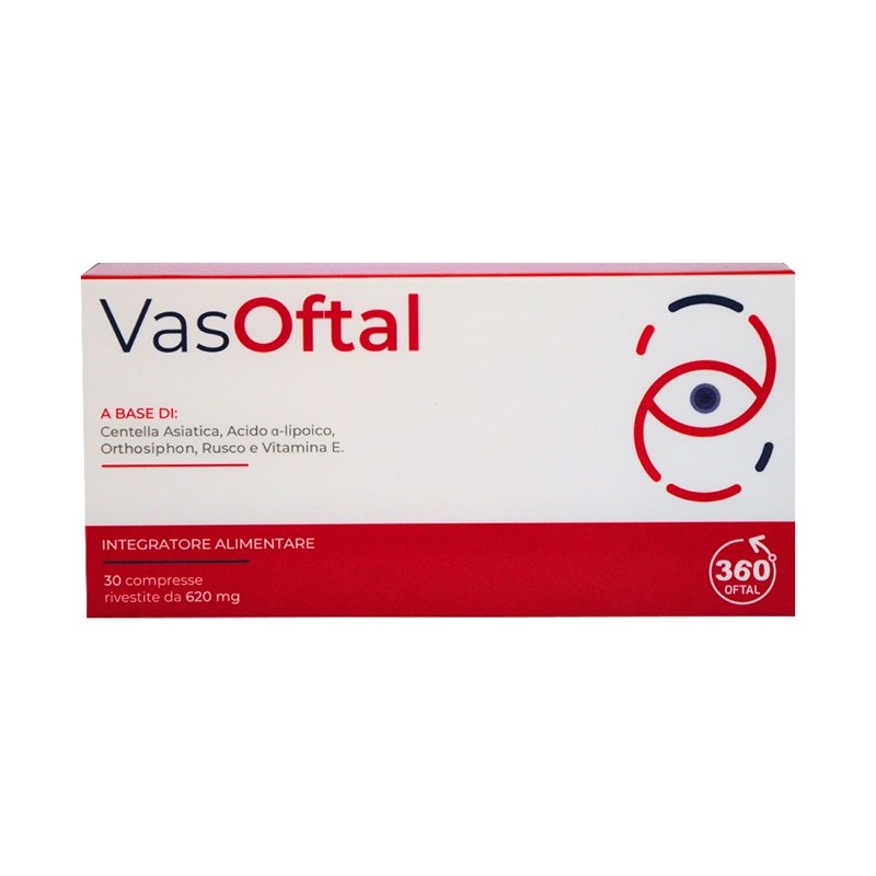 360 Oftal Vasoftal 30 Compresse Rivestite - Integratori per occhi e vista - 982466346 - 360 Oftal - € 19,66