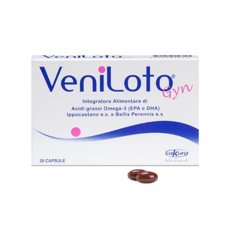 Sakura Italia Veniloto Gyn 20 Capsule - Circolazione e pressione sanguigna - 905083515 - Sakura Italia - € 12,57
