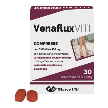 Marco Viti Farmaceutici Venaflux Viti 30 Compresse - Circolazione e pressione sanguigna - 941166757 - Marco Viti - € 7,38