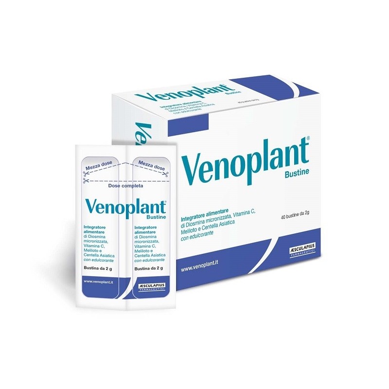 Aesculapius Farmaceutici Venoplant 40 Bustine - Circolazione e pressione sanguigna - 982013726 - Aesculapius Farmaceutici - €...