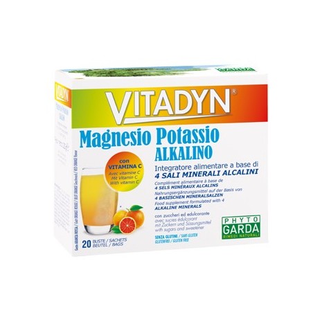 Phyto Garda Vitadyn Magnesio Potassio Alkalino 20 Bustine Phyto Garda - 1 Phyto Garda Vitadyn Magnesio Potassio Alkalino 20 Bustine Phyto Garda - 1