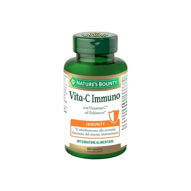 Nature's Bounty Vita C Immuno 60 Tavolette - Integratori per difese immunitarie - 941872261 - Nature's Bounty - € 16,81