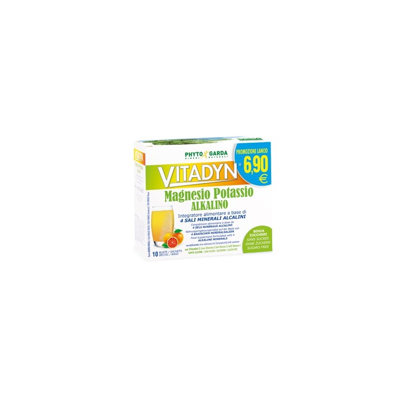 Phyto Garda Vitadyn Magnesio Potassio Alkalino Senza Zucchero 10 Bustine Phyto Garda - 1