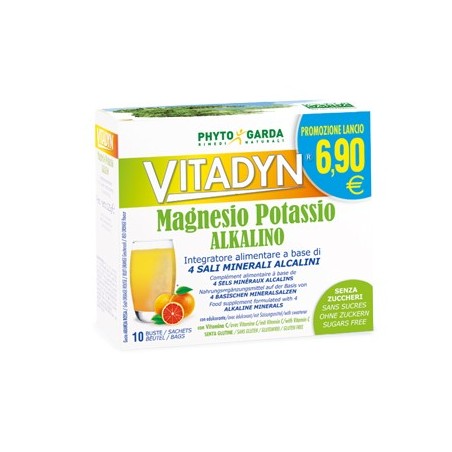 Phyto Garda Vitadyn Magnesio Potassio Alkalino Senza Zucchero 10 Bustine Phyto Garda - 1 Phyto Garda Vitadyn Magnesio Potassio Alkalino Senza Zucchero 10 Bustine Phyto Garda - 1
