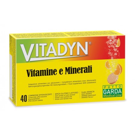 Phyto Garda Vitadyn Vitamine/minerali 40 Compresse Effervescenti In 2 Tubi Vitadyn - 1 Phyto Garda Vitadyn Vitamine/minerali 40 Compresse Effervescenti In 2 Tubi Vitadyn - 1