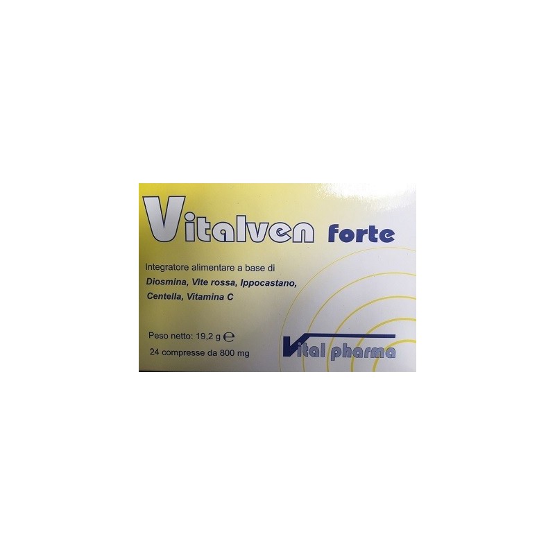 Vital Pharma Vitalven Forte 24 Compresse Blister 19,20 G - Circolazione e pressione sanguigna - 932697384 - Vital Pharma - € ...